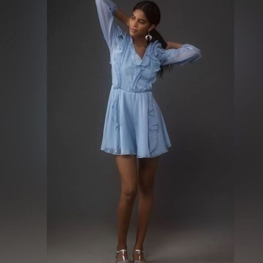 Elegant Blue Women's Dress